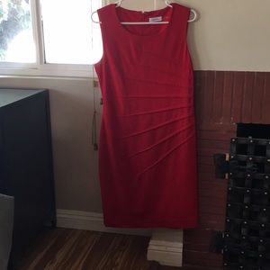 Red tank dress